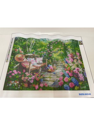 Yapboz Boncuklu Goblen Resim Puzzle Dıamond Paıntıng 40X50