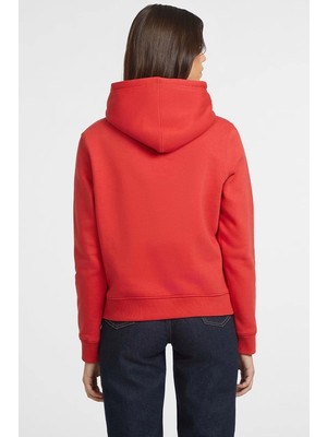 Guess Kadın  Mini Patch  Kapüşonlu Sweatshirt