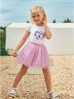 Mayoral Kız Çocuk Tişört Tütü Etek 2 Li Set 3953