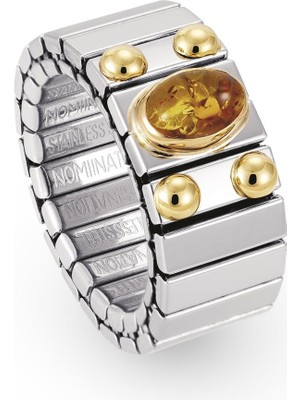 Nomination Extension - Yüzük - Kalp Kehribar