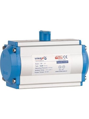 Unox Tek Etkili Pnömatik Aktüatör USA052