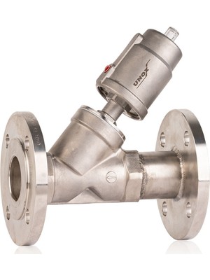 Unox Flanşlı Normalde Kapalı Pnömatik Pistonlu Vana DN50