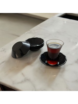 Up Home 24 Adet Çay Tabağı Bardak Altlığı Kırılmaz Plastik