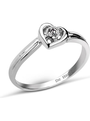 Kuyumcudükkanı Kuyumcudukkani Kalp Figürlü Yüzük- 10202-W-W