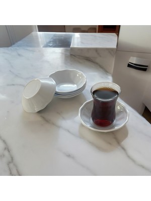 Up Home 24 Adet Çay Tabağı Bardak Altlığı Plastik