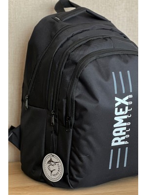 Nemo Bags Siyah Sırt Çantası Büyük Boy Okul Çantası Seyahat Çantası Su Itici Spor Çantası 45X30X15CM 24LT