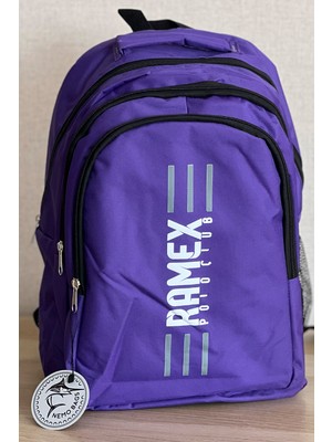 Nemo Bags Mor Sırt Çantası Büyük Boy Okul Çantası Seyahat Çantası Su Itici Spor Çantası 45X30X15CM 24LT