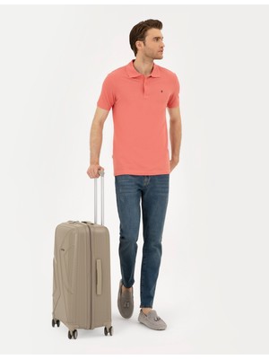 Pierre Cardin Erkek Bej Orta Boy Valiz 50294157-VR011