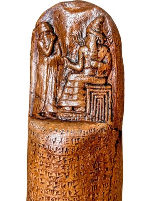 Arkeo Art Design Hammurabi Kanunları Tableti - Antik Mezopotamya Hukuk Anıtı, Antik Ev Dekorasyonu 26 cm