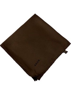 Aker Düz Ipek Eşarp Sura - Kahve 339 - Büyük Boy