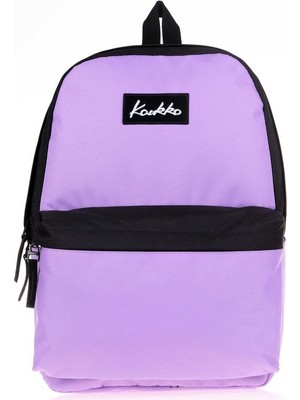 Kaukko Basic Colors Sırt Çantası Lila-Siyah K1414