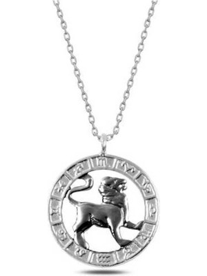 Ervanur 925 Ayar Gümüş Aslan Burcu Kolye