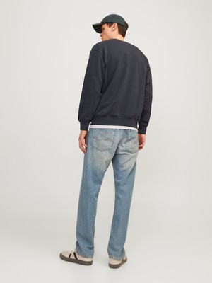 Jack & Jones Jjecharge Sweat Crew Neck Noos Erkek Lacivert Sweatshirt 12257853-04