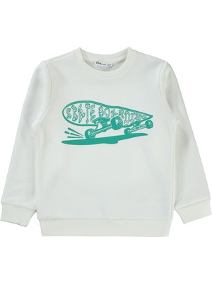 Civil Boys Erkek Çocuk Sweatshirt 6-9 Yaş Çam Yeşili