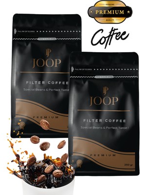 Joop Coffee Premium Filtre Kahve %100 Arabica Yumuşak Içim Aromatic 250 gr x 2 Adet