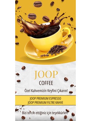 Joop Coffee Premium Filtre Kahve %100 Arabica Yumuşak Içim Aromatic 250 gr x 2 Adet