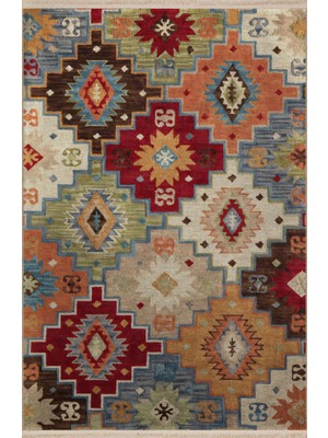 Rugs Modern Çok Renkli Geometrik Şekil Motif Desenli Kreatif Modern Dekoratif Halı 2430