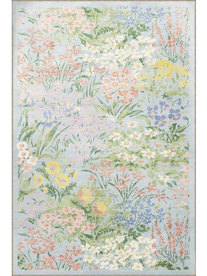 Rugs Modern Floral Temalı Çok Renkli Çiçek Desenli Kreatif Modern Dekoratif Halı 3427