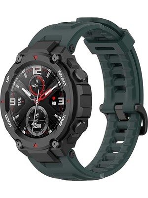 Adige Amazfit T-Rex Pro Kordon Kayış Silikon Yeşil