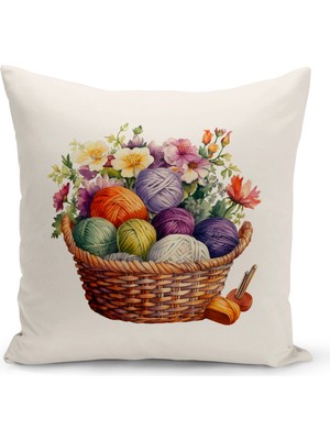 Bertille Home Vintage Serisi Çift Tarafı Dijital Baskılı Kırlent Kılıfı (Vintage Cushion Cover)