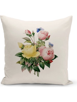 Bertille Home Botanik Serisi Çift Tarafı Dijital Baskılı Kırlent Kılıfı (Botanic Cushion Cover)
