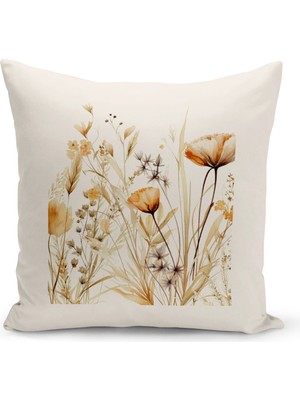 Bertille Home Flower Serisi Çift Tarafı Dijital Baskılı Kırlent Kılıfı (Cushion Cover)