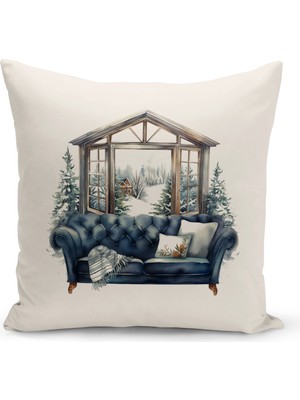 Bertille Home Vintage Serisi Çift Tarafı Dijital Baskılı Kırlent Kılıfı (Vintage Cushion Cover)