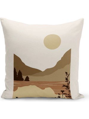 Bertille Home Bohem Serisi Çift Tarafı Dijital Baskılı Kırlent Kılıfı (Bohem Cushion Cover)