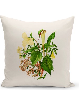 Bertille Home Botanik Serisi Çift Tarafı Dijital Baskılı Kırlent Kılıfı (Botanic Cushion Cover)