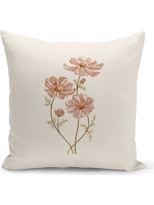 Bertille Home Flower Serisi Çift Tarafı Dijital Baskılı Kırlent Kılıfı (Cushion Cover)