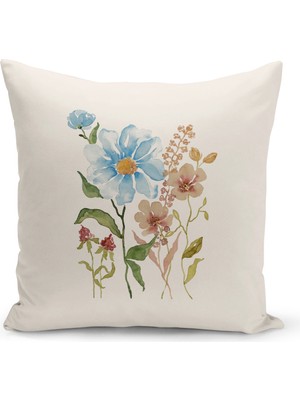 Bertille Home Flower Serisi Çift Tarafı Dijital Baskılı Kırlent Kılıfı (Cushion Cover)