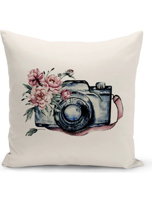 Bertille Home Vintage Serisi Çift Tarafı Dijital Baskılı Kırlent Kılıfı (Vintage Cushion Cover)