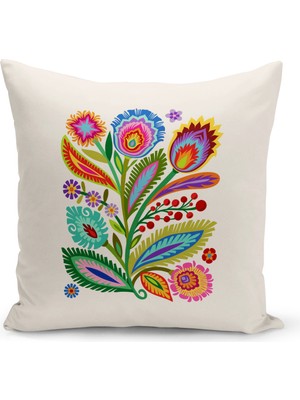 Bertille Home Flower Serisi Çift Tarafı Dijital Baskılı Kırlent Kılıfı (Cushion Cover)