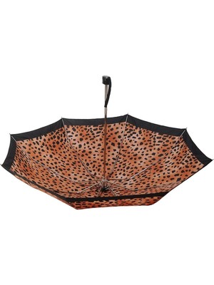 Zennur Şemsiye Mini Leopar Desen