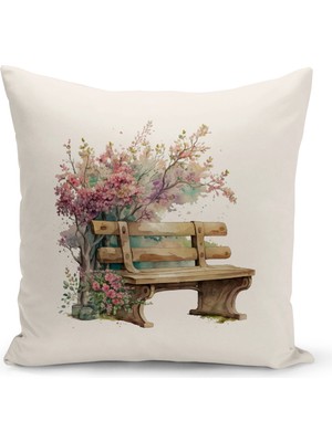 Bertille Home Vintage Serisi Çift Tarafı Dijital Baskılı Kırlent Kılıfı (Vintage Cushion Cover)