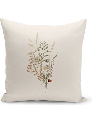 Bertille Home Flower Serisi Çift Tarafı Dijital Baskılı Kırlent Kılıfı (Cushion Cover)