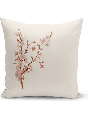 Bertille Home Flower Serisi Çift Tarafı Dijital Baskılı Kırlent Kılıfı (Cushion Cover)