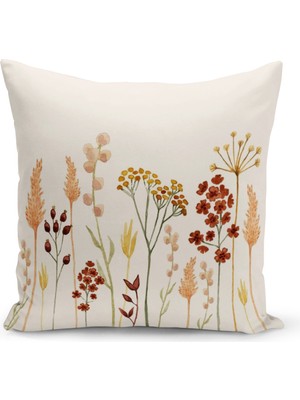 Bertille Home Flower Serisi Çift Tarafı Dijital Baskılı Kırlent Kılıfı (Cushion Cover)