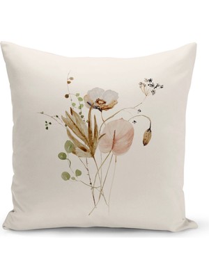 Bertille Home Flower Serisi Çift Tarafı Dijital Baskılı Kırlent Kılıfı (Cushion Cover)