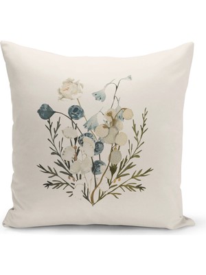 Bertille Home Flower Serisi Çift Tarafı Dijital Baskılı Kırlent Kılıfı (Cushion Cover)