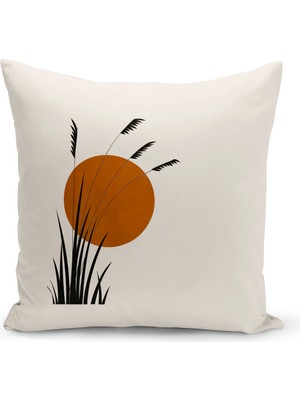 Bertille Home Minimalist  Serisi Çift Tarafı Dijital Baskılı Kırlent Kılıfı (Minimalist Cushion Cover)