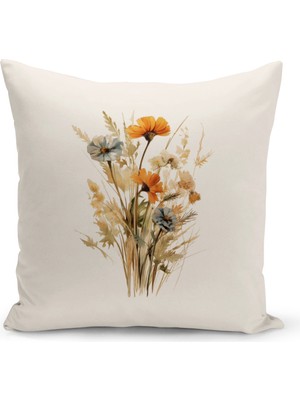 Bertille Home Flower Serisi Çift Tarafı Dijital Baskılı Kırlent Kılıfı (Cushion Cover)
