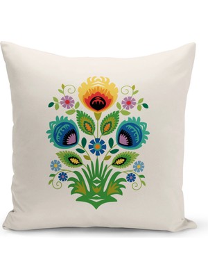 Bertille Home Flower Serisi Çift Tarafı Dijital Baskılı Kırlent Kılıfı (Cushion Cover)