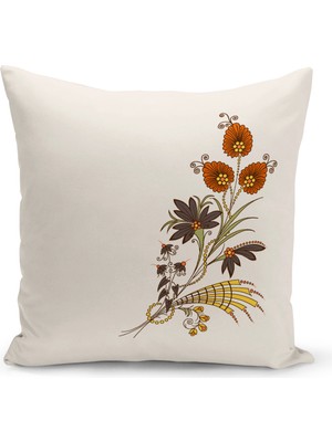 Bertille Home Flower Serisi Çift Tarafı Dijital Baskılı Kırlent Kılıfı (Cushion Cover)