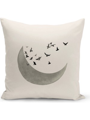 Bertille Home Minimalist  Serisi Çift Tarafı Dijital Baskılı Kırlent Kılıfı (Minimalist Cushion Cover)