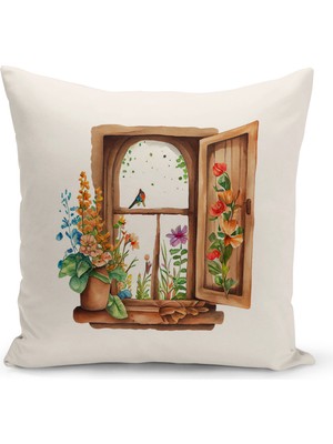 Bertille Home Vintage Serisi Çift Tarafı Dijital Baskılı Kırlent Kılıfı (Vintage Cushion Cover)