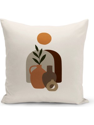 Bertille Home Minimalist  Serisi Çift Tarafı Dijital Baskılı Kırlent Kılıfı (Minimalist Cushion Cover)