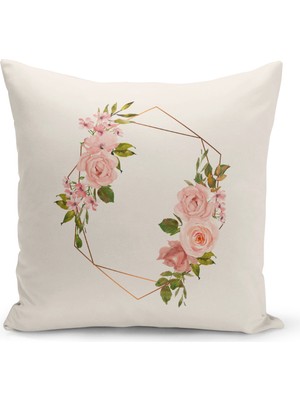 Bertille Home Flower Serisi Çift Tarafı Dijital Baskılı Kırlent Kılıfı (Cushion Cover)