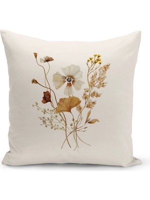 Bertille Home Flower Serisi Çift Tarafı Dijital Baskılı Kırlent Kılıfı (Cushion Cover)