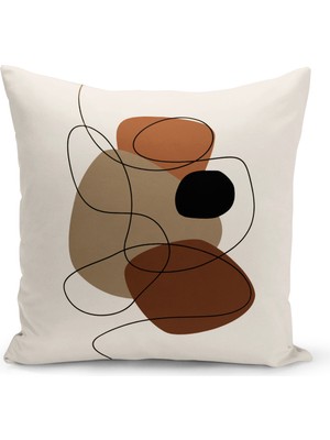 Bertille Home Minimalist  Serisi Çift Tarafı Dijital Baskılı Kırlent Kılıfı (Minimalist Cushion Cover)